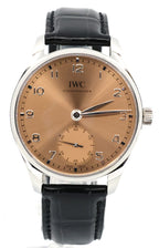 IWC Portofino Automatic Watch 40MM Salmon DIAL - IW358313, S17130, NEW, Box/Card