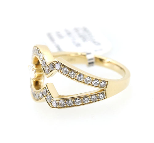 14K Yellow Gold 0.25CT/1.00CT Diamond Ladies Ring, 5.8gm, Size 7 , S17173