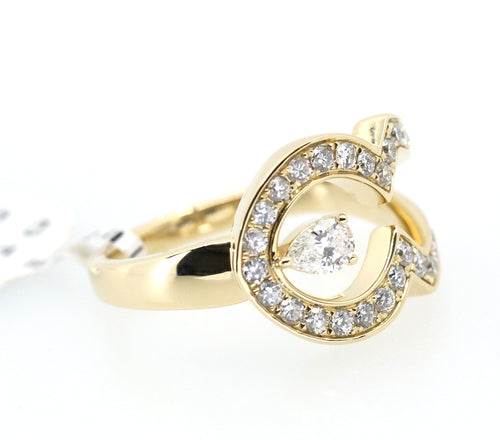 14K Yellow Gold 0.25CT/1.00CT Diamond Ladies Ring, 5.8gm, Size 7 , S17173