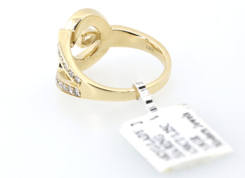 14K Yellow Gold 0.25CT/1.00CT Diamond Ladies Ring, 5.8gm, Size 7 , S17173