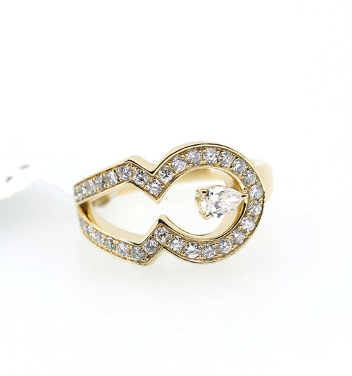 14K Yellow Gold 0.25CT/1.00CT Diamond Ladies Ring, 5.8gm, Size 7 , S17173