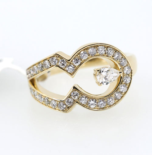 14K Yellow Gold 0.25CT/1.00CT Diamond Ladies Ring, 5.8gm, Size 7 , S17173
