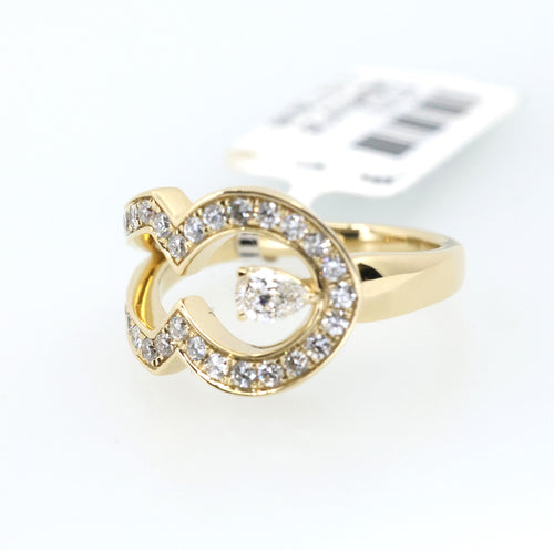 14K Yellow Gold 0.25CT/1.00CT Diamond Ladies Ring, 5.8gm, Size 7 , S17173