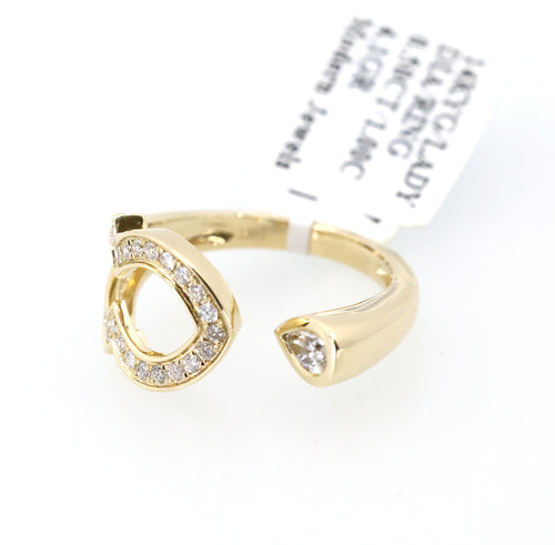 14K Yellow Gold 0.25CT/0.75CT Diamond Ladies Ring, 4.1gm, Size 7.5, S17172