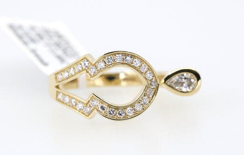 14K Yellow Gold 0.25CT/0.75CT Diamond Ladies Ring, 4.1gm, Size 7.5, S17172