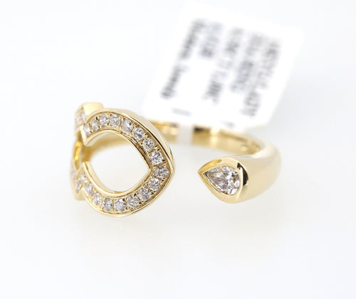 14K Yellow Gold 0.25CT/0.75CT Diamond Ladies Ring, 4.1gm, Size 7.5, S17172