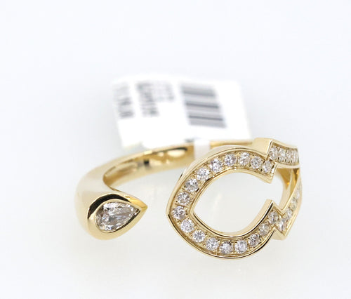 14K Yellow Gold 0.25CT/0.75CT Diamond Ladies Ring, 4.1gm, Size 7.5, S17172