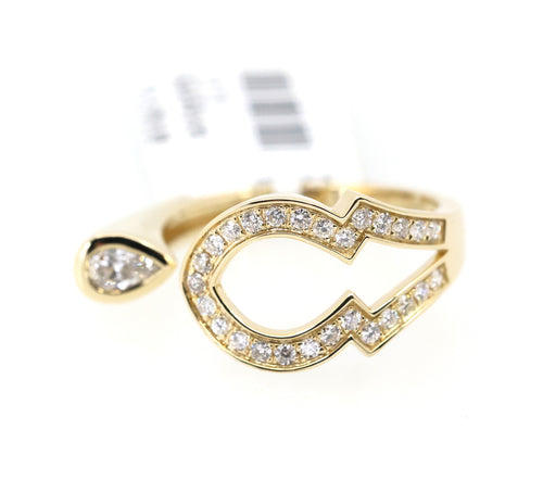 14K Yellow Gold 0.25CT/0.75CT Diamond Ladies Ring, 4.1gm, Size 7.5, S17172