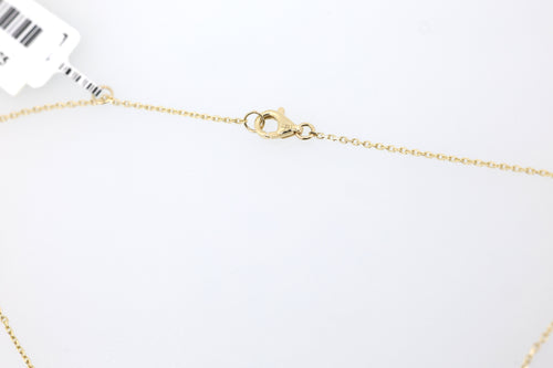 14K Yellow Gold 1.00Ct Diamond Pendant Necklace, 4.3G, S17178