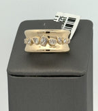 14k Yellow Gold Ladies 0.75 CT Diamond Ring, 5.3gm, Size 7, S108579