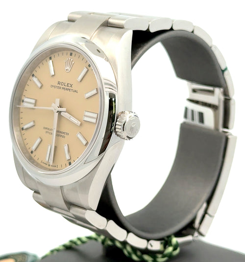 NEW 2025 Rolex Oyster Perpetual 41mm BEIGE DIAL Steel Watch 134300, S16716