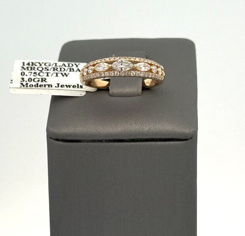 14k Yellow Gold 0.50 CT Diamond Engagement Ring, 3.0g, Size 7, S16688