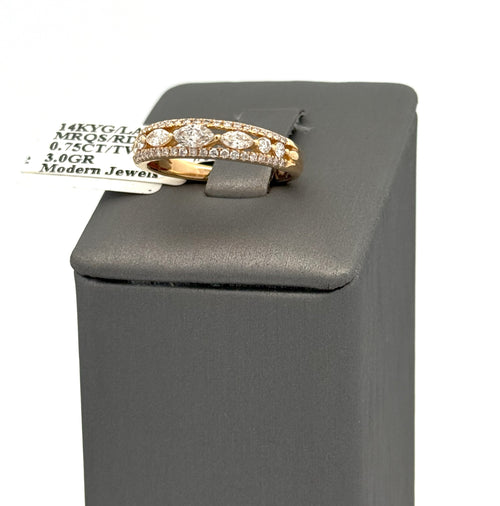 14k Yellow Gold 0.50 CT Diamond Engagement Ring, 3.0g, Size 7, S16688