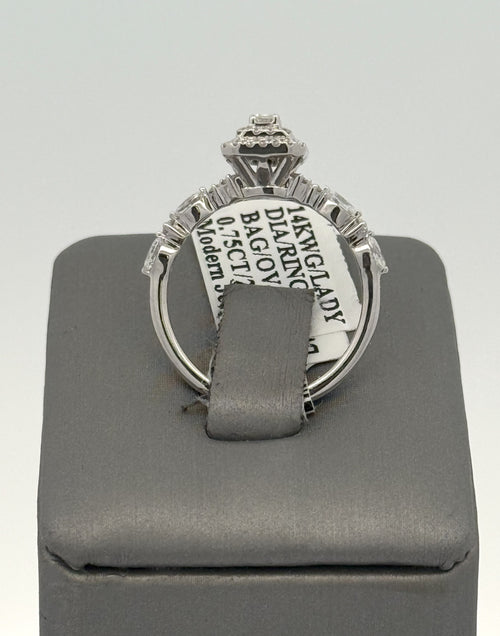 14k White Gold 0.50CT Diamond Engagement ring, Size 7, 2.9g, S16692