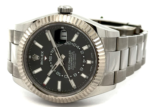 Pre-owned Rolex 326934 Sky-Dweller - 42mm Stainless Steel, S108276