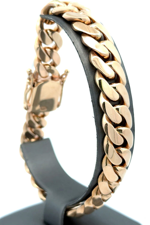 14k Yellow Gold Men's Miami Cuban Link Bracelet, Length 9.5", 118g, 13mm,S108672