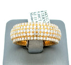 14k Yellow Gold 5.00 CT Diamond Men's Eternity Ring, 15.7g, Size 11, S16733