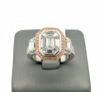 Simon G. 18k Rose & White Gold Ladies 2.50CT Diamond Ring, 9.5g, Size 7.5 S108677