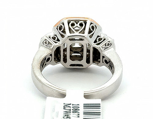 Simon G. 18k Rose & White Gold Ladies 2.50CT Diamond Ring, 9.5g, Size 7.5 S108677