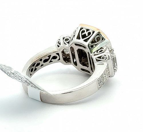 Simon G. 18k Rose & White Gold Ladies 2.50CT Diamond Ring, 9.5g, Size 7.5 S108677