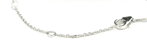 14k White Gold 2.75 CT Sapphire & Diamond Ladies Pendant Necklace, 18", S16740