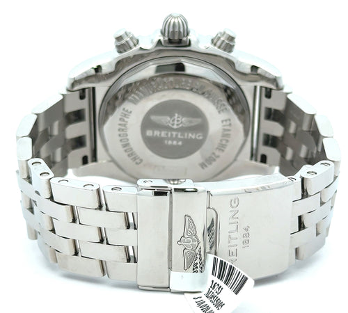 Breitling Chronomat 44 GMT Stainless Steel/Onyx Black Dial (PRE-OWNED) Box/Card