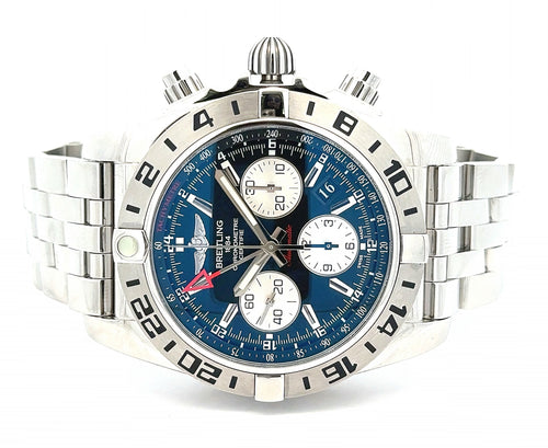 Breitling Chronomat 44 GMT Stainless Steel/Onyx Black Dial (PRE-OWNED) Box/Card