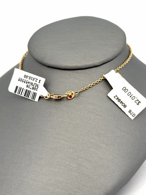 Roberto Coin 18K Yellow Gold Diamond Bezel Solitaire Necklace, S108738