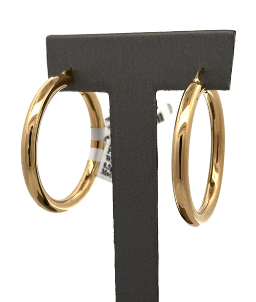 Roberto Coin 18K Yellow Gold Designer Gold Hoop Earrings, S108739