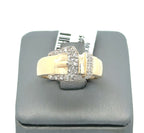 14k Yellow Gold Ladies 0.25 CT Diamond Ring, 3.9gm, Size 7, S108702