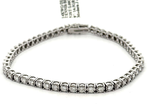 14k White Gold 1.75 CT Diamond Tennis Bracelet Weight 14.5g Length 8", S108746