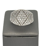 Roberto Demeglio Giotto Diamond Pavé Stretch Ring 18k White Gold