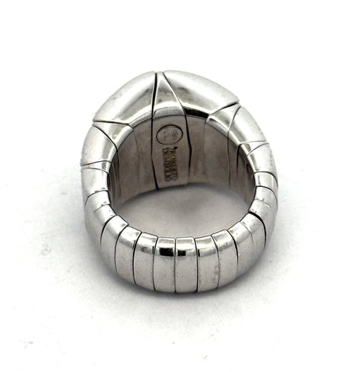 Roberto Demeglio Giotto Diamond Pavé Stretch Ring 18k White Gold