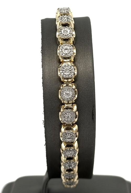 10k Yellow Gold 1.75 CT Diamond Tennis Bracelet, 8", 14.5g, S108760