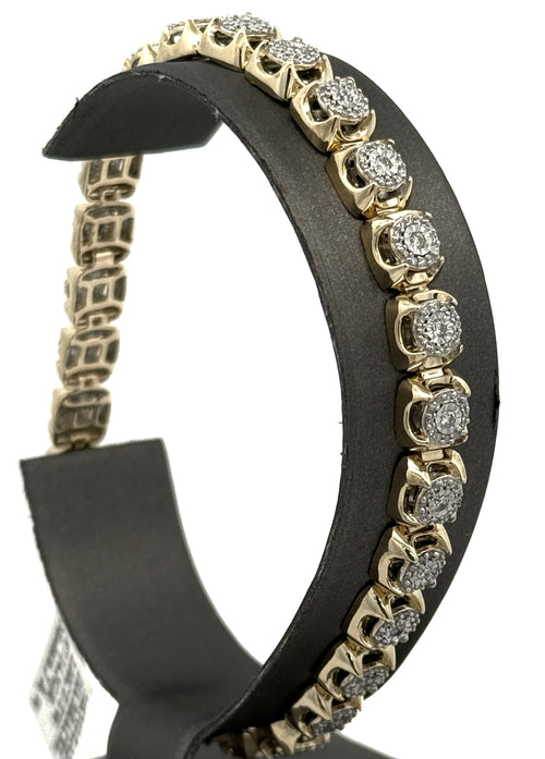 10k Yellow Gold 1.75 CT Diamond Tennis Bracelet, 8", 14.5g, S108760