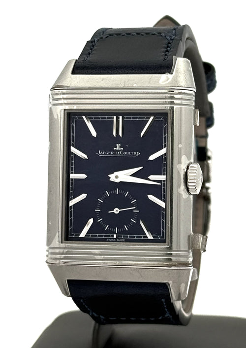 JAEGER LECOULTRE Reverso Tribute Duoface Small Seconds 47mm by 28.3 mm Watch Q3988481 - Brand New! S16789