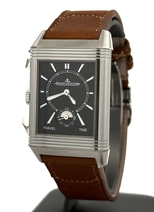 JAEGER LECOULTRE Reverso Classic Duoface Small Seconds 47mm by 28.3 mm Watch Q3848423 - Brand New! S16788