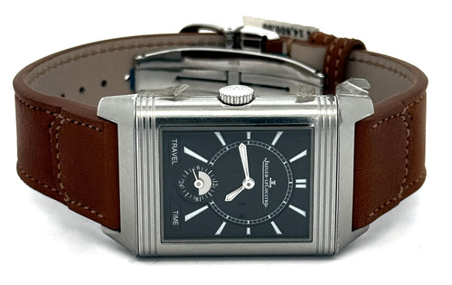 JAEGER LECOULTRE Reverso Classic Duoface Small Seconds 47mm by 28.3 mm Watch Q3848423 - Brand New! S16788