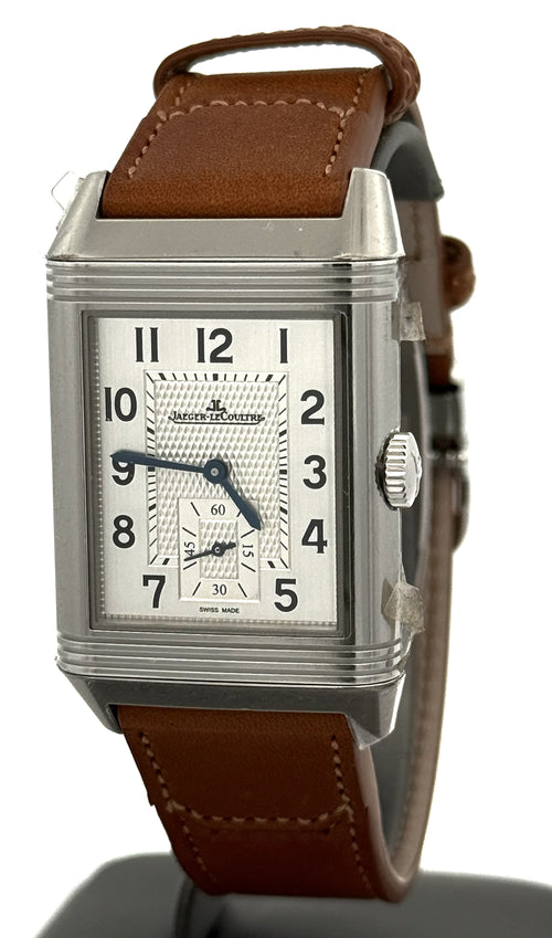 JAEGER LECOULTRE Reverso Classic Duoface Small Seconds 47mm by 28.3 mm Watch Q3848423 - Brand New! S16788