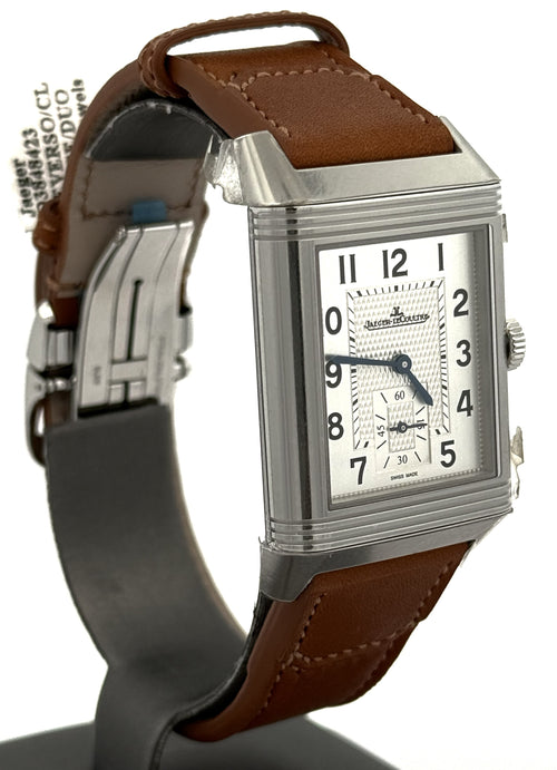 JAEGER LECOULTRE Reverso Classic Duoface Small Seconds 47mm by 28.3 mm Watch Q3848423 - Brand New! S16788