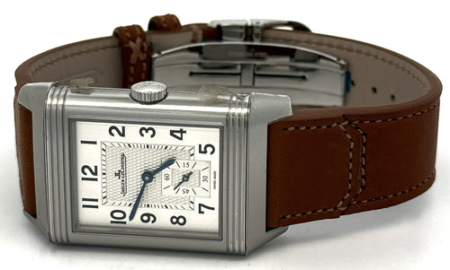 JAEGER LECOULTRE Reverso Classic Duoface Small Seconds 47mm by 28.3 mm Watch Q3848423 - Brand New! S16788