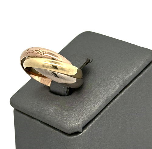 Cartier Trinity Ring 18k Multi-Tone Gold Classic Model (Pre-owned)