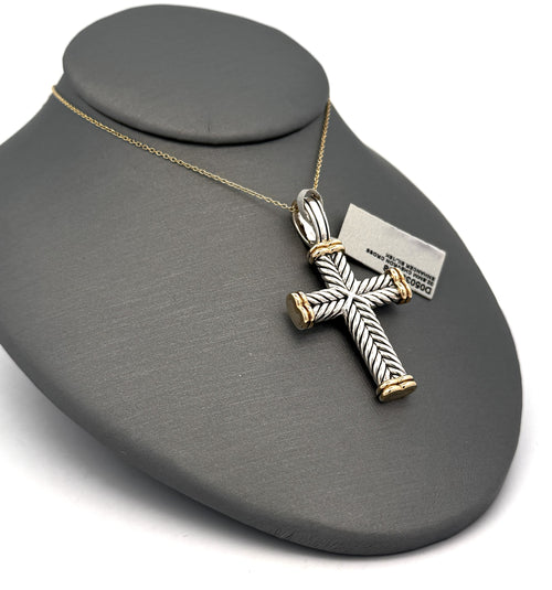 David Yurman Chevron Cross Pendant