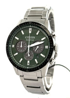 Citizen Eco-Drive Chrono 39mm Stainless Steel Watch, CA4624-56X