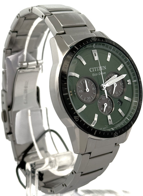 Citizen Eco-Drive Chrono 39mm Stainless Steel Watch, CA4624-56X