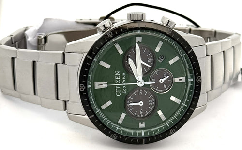 Citizen Eco-Drive Chrono 39mm Stainless Steel Watch, CA4624-56X