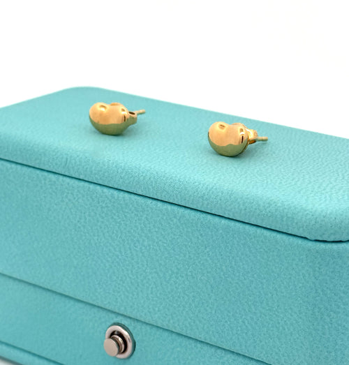 Tiffany & Co. Elsa Peretti Bean design 18k Yellow Gold Earrings