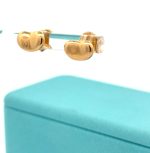 Tiffany & Co. Elsa Peretti Bean design 18k Yellow Gold Earrings