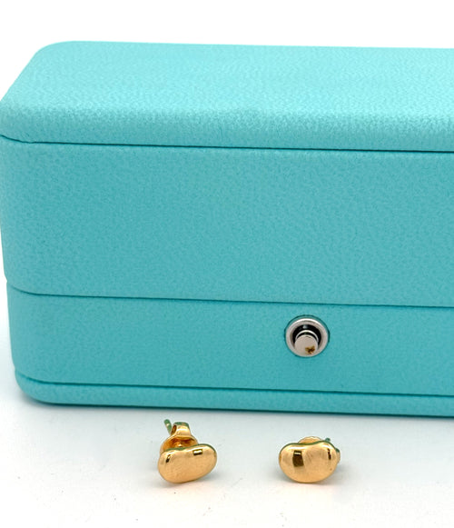Tiffany & Co. Elsa Peretti Bean design 18k Yellow Gold Earrings