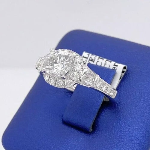 Odelia 18k White Gold 2.00 CT Diamond Engagement Ring, 5gm, Size 6.5, S105566